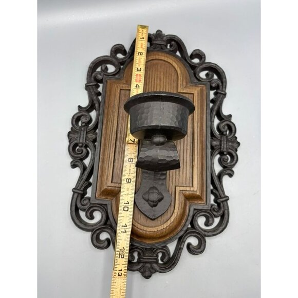 Vtg Ornate Wall Sconce‎ Candle Holder Made In USA Gothic Victorian Style - Picture 6 of 6
